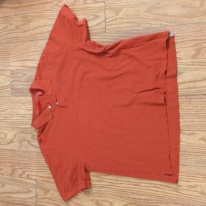 Izod 100% cotton men's polo shirt burnt orange size XXL